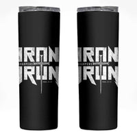 Iron Sharpens Iron Skinny Tumbler Christian Bible Scripture Gym Workout