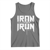 Iron Sharpens Iron Tank Top Christian Bible Scripture Gym Workout