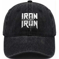 Iron Sharpens Iron Washed Cotton Baseball Cap Christian Bible Scripture Gym Workout