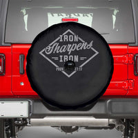 Iron Sharpens Iron Spare Tire Cover Christian Faith Scripture Nail Jesus Cross