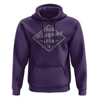 Iron Sharpens Iron Hoodie Christian Faith Scripture Nail Jesus Cross