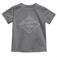 Iron Sharpens Iron Toddler T Shirt Christian Faith Scripture Nail Jesus Cross