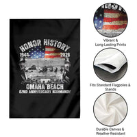 Omaha Beach D Day Garden Flag 82nd Anniversary Honor History Normandy WWII