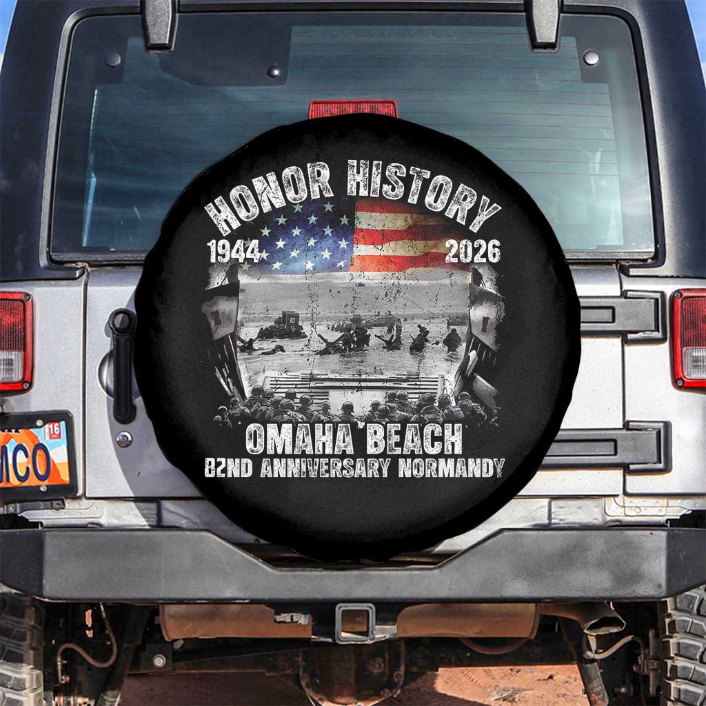 Omaha Beach D Day Spare Tire Cover 82nd Anniversary Honor History Normandy WWII