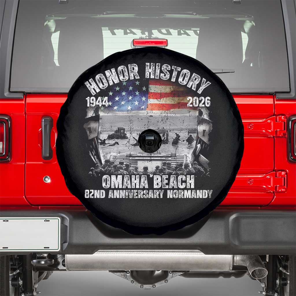 Omaha Beach D Day Spare Tire Cover 82nd Anniversary Honor History Normandy WWII
