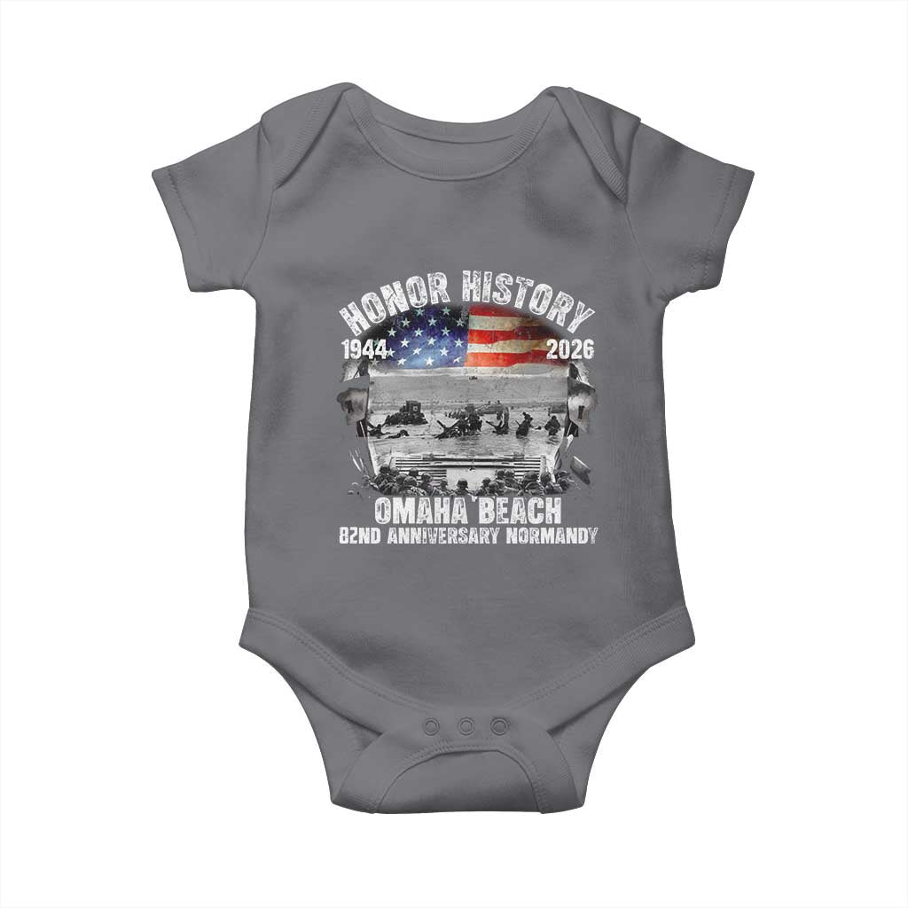 Omaha Beach D Day Baby Onesie 82nd Anniversary Honor History Normandy WWII