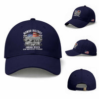 Omaha Beach D Day Baseball Cap 82nd Anniversary Honor History Normandy WWII