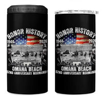 Omaha Beach D Day 4 in 1 Can Cooler Tumbler 82nd Anniversary Honor History Normandy WWII