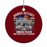 Omaha Beach D Day Ceramic Ornament 82nd Anniversary Honor History Normandy WWII