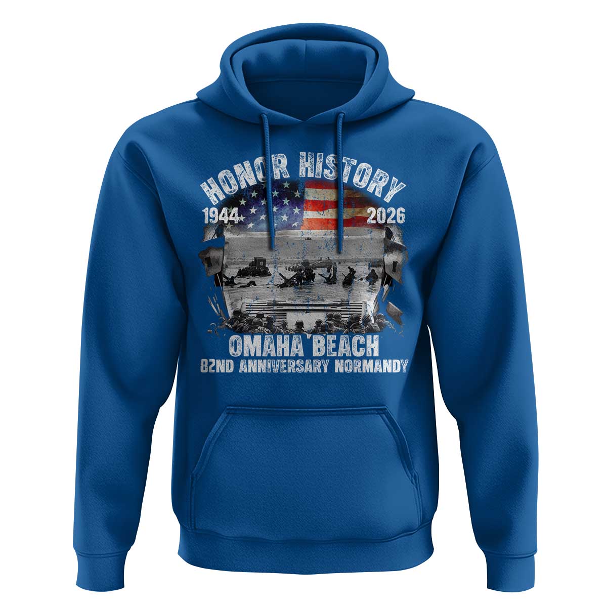 Omaha Beach D Day Hoodie 82nd Anniversary Honor History Normandy WWII