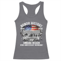 Omaha Beach D Day Racerback Tank Top 82nd Anniversary Honor History Normandy WWII
