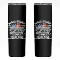 Omaha Beach D Day Skinny Tumbler 82nd Anniversary Honor History Normandy WWII