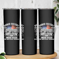 Omaha Beach D Day Skinny Tumbler 82nd Anniversary Honor History Normandy WWII