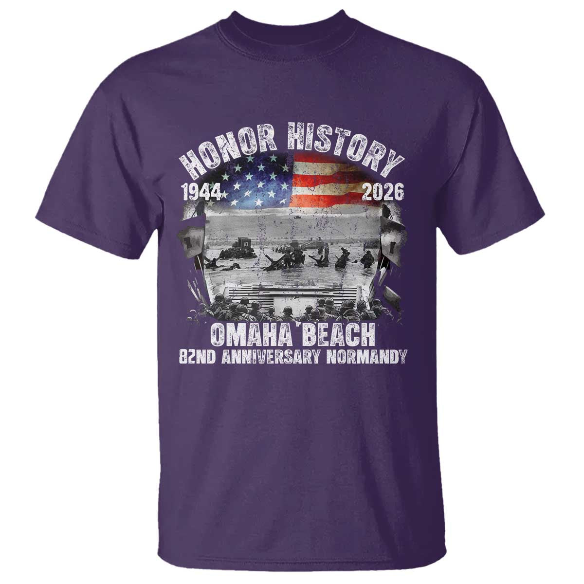 Omaha Beach D Day T Shirt 82nd Anniversary Honor History Normandy WWII