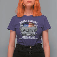 Omaha Beach D Day T Shirt For Women 82nd Anniversary Honor History Normandy WWII