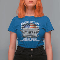 Omaha Beach D Day T Shirt For Women 82nd Anniversary Honor History Normandy WWII