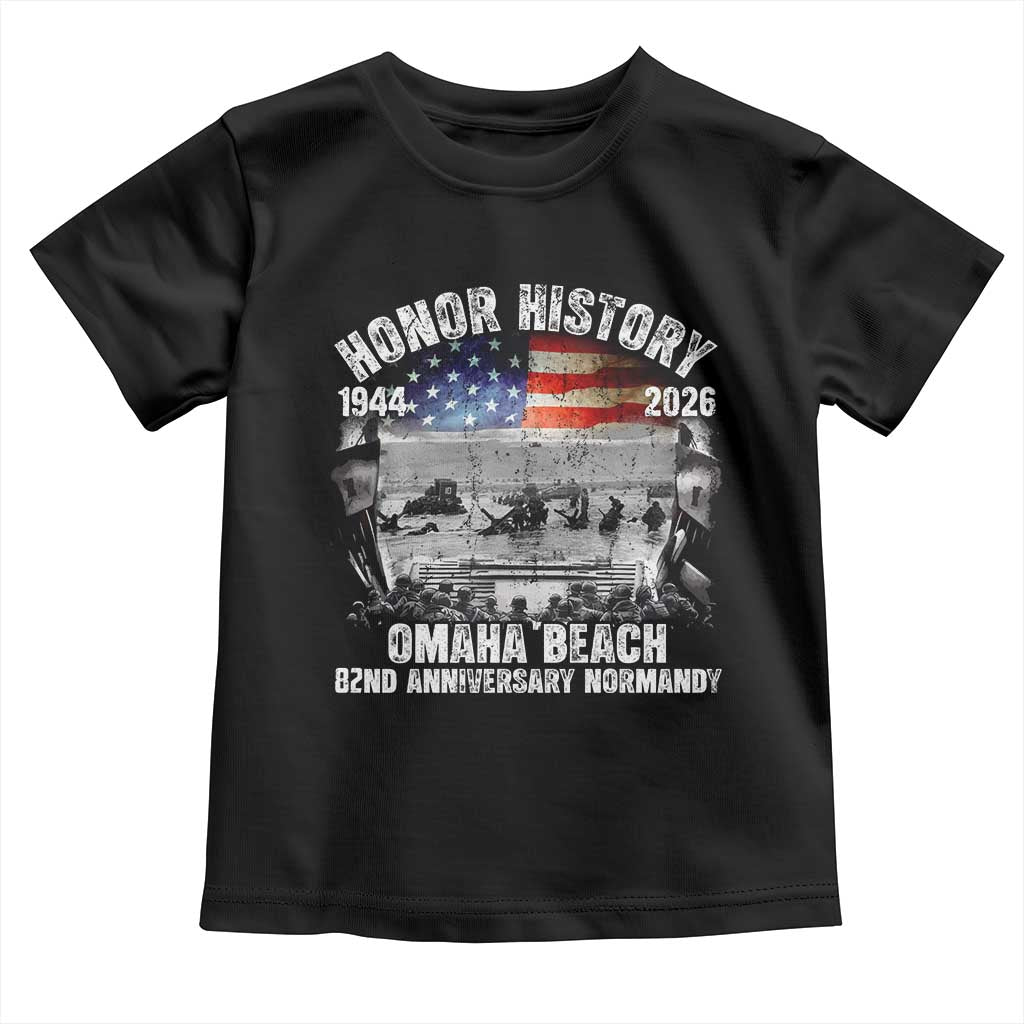 Omaha Beach D Day Toddler T Shirt 82nd Anniversary Honor History Normandy WWII