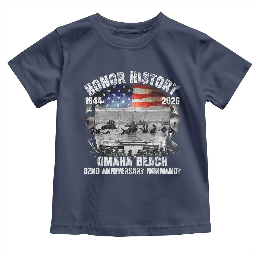 Omaha Beach D Day Toddler T Shirt 82nd Anniversary Honor History Normandy WWII