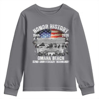 Omaha Beach D Day Youth Sweatshirt 82nd Anniversary Honor History Normandy WWII