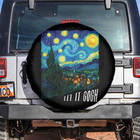 Let It Gogh Funny Vincent Van Gogh Spare Tire Cover Starry Night Design Art Lover