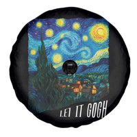 Let It Gogh Funny Vincent Van Gogh Spare Tire Cover Starry Night Design Art Lover