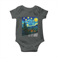 Let It Gogh Funny Vincent Van Gogh Baby Onesie Starry Night Design Art Lover