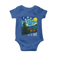 Let It Gogh Funny Vincent Van Gogh Baby Onesie Starry Night Design Art Lover