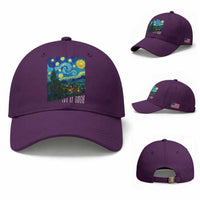 Let It Gogh Funny Vincent Van Gogh Baseball Cap Starry Night Design Art Lover