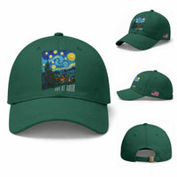 Let It Gogh Funny Vincent Van Gogh Baseball Cap Starry Night Design Art Lover