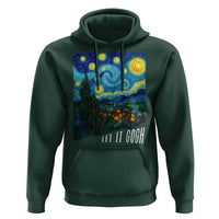 Let It Gogh Funny Vincent Van Gogh Hoodie Starry Night Design Art Lover
