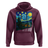 Let It Gogh Funny Vincent Van Gogh Hoodie Starry Night Design Art Lover