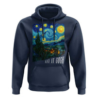Let It Gogh Funny Vincent Van Gogh Hoodie Starry Night Design Art Lover