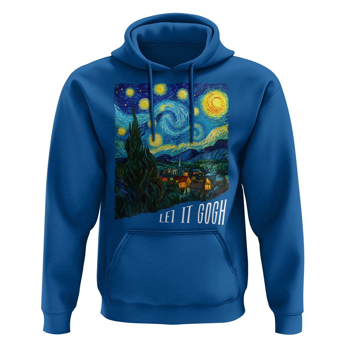 Let It Gogh Funny Vincent Van Gogh Hoodie Starry Night Design Art Lover
