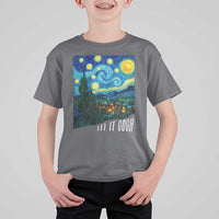 Let It Gogh Funny Vincent Van Gogh T Shirt For Kid Starry Night Design Art Lover