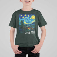 Let It Gogh Funny Vincent Van Gogh T Shirt For Kid Starry Night Design Art Lover