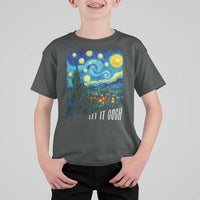 Let It Gogh Funny Vincent Van Gogh T Shirt For Kid Starry Night Design Art Lover