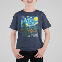 Let It Gogh Funny Vincent Van Gogh T Shirt For Kid Starry Night Design Art Lover
