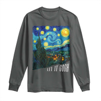 Let It Gogh Funny Vincent Van Gogh Long Sleeve Shirt Starry Night Design Art Lover