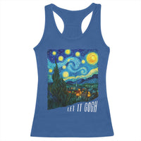 Let It Gogh Funny Vincent Van Gogh Racerback Tank Top Starry Night Design Art Lover