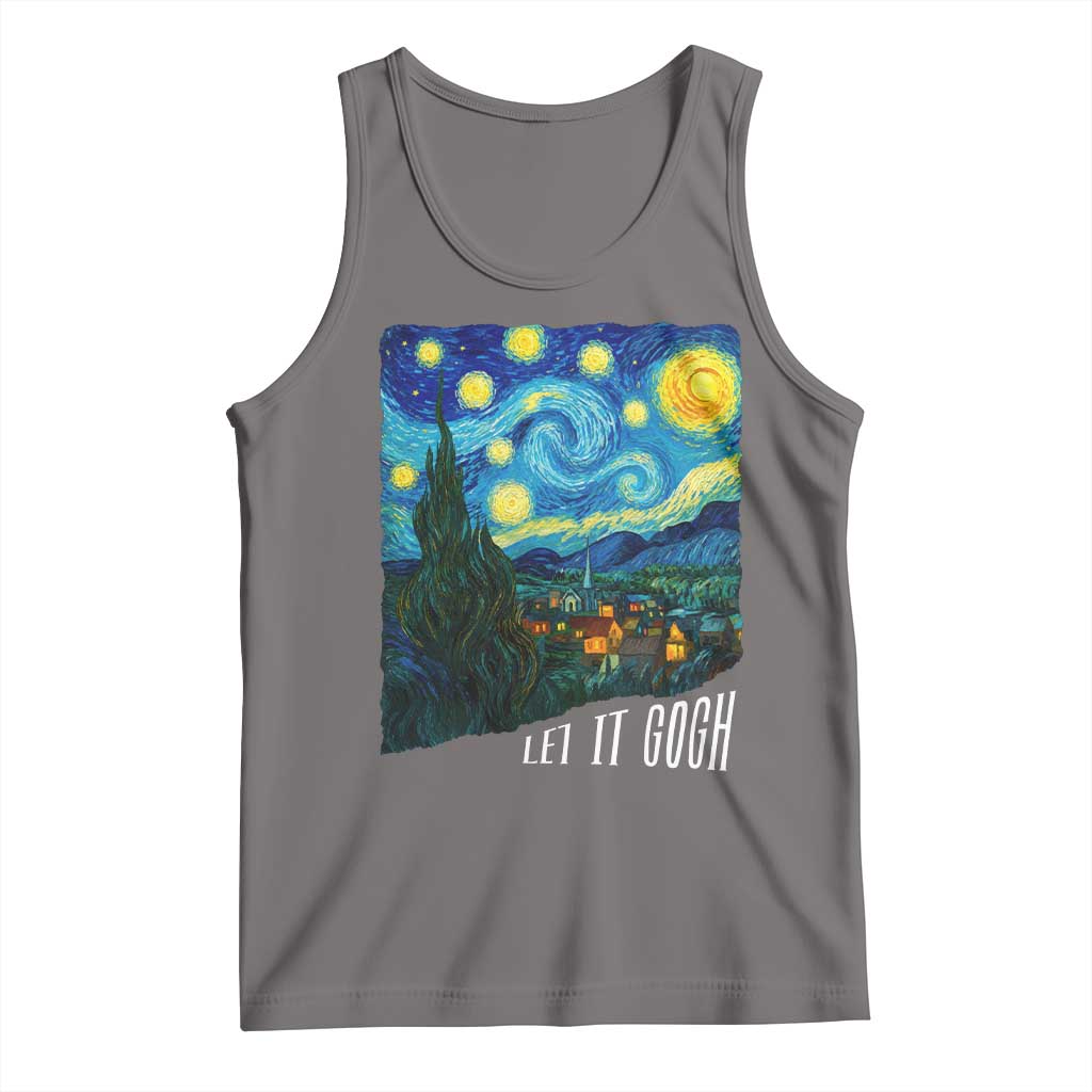 Let It Gogh Funny Vincent Van Gogh Tank Top Starry Night Design Art Lover