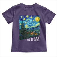 Let It Gogh Funny Vincent Van Gogh Toddler T Shirt Starry Night Design Art Lover