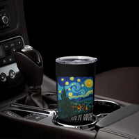 Let It Gogh Funny Vincent Van Gogh Tumbler Cup Starry Night Design Art Lover