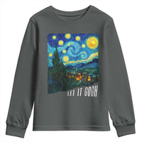 Let It Gogh Funny Vincent Van Gogh Youth Sweatshirt Starry Night Design Art Lover
