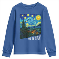 Let It Gogh Funny Vincent Van Gogh Youth Sweatshirt Starry Night Design Art Lover