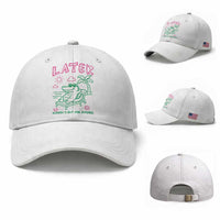 Later Gator School's Out for Summer Baseball Cap Funny Last Day of School