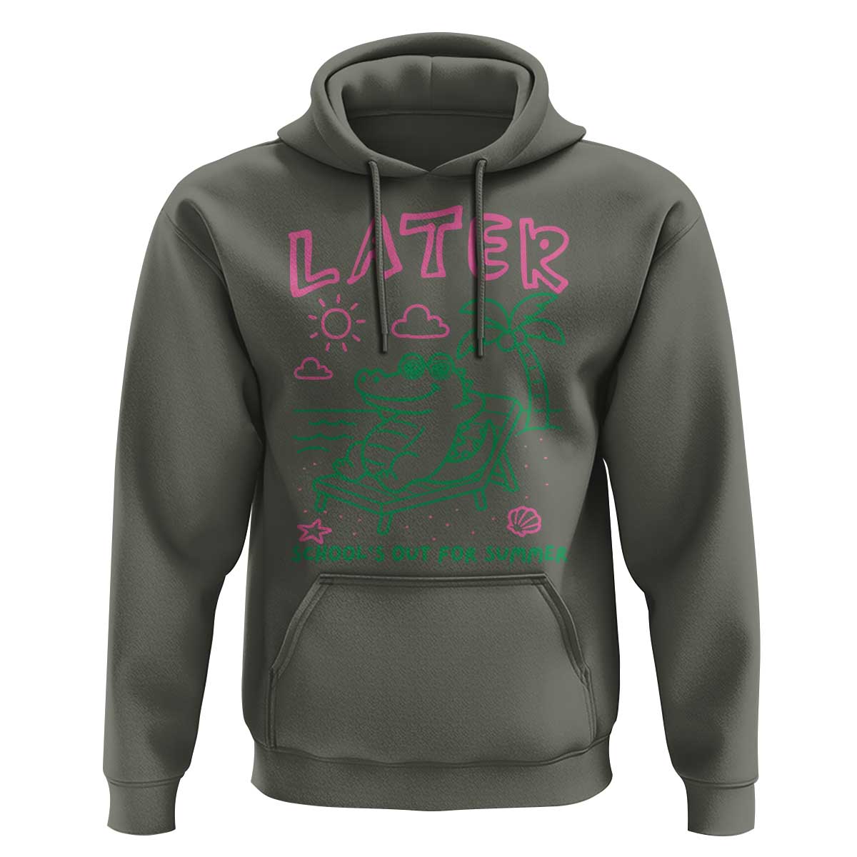 Later Gator School's Out for Summer Hoodie Funny Last Day of School