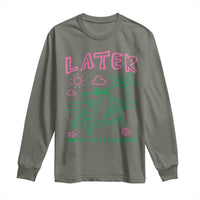 Later Gator School's Out for Summer Long Sleeve Shirt Funny Last Day of School