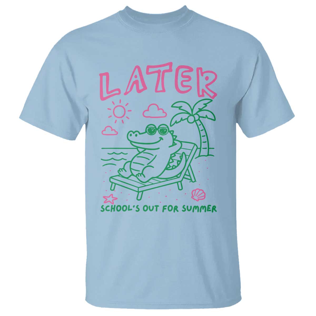 Later Gator School's Out for Summer T Shirt Funny Last Day of School