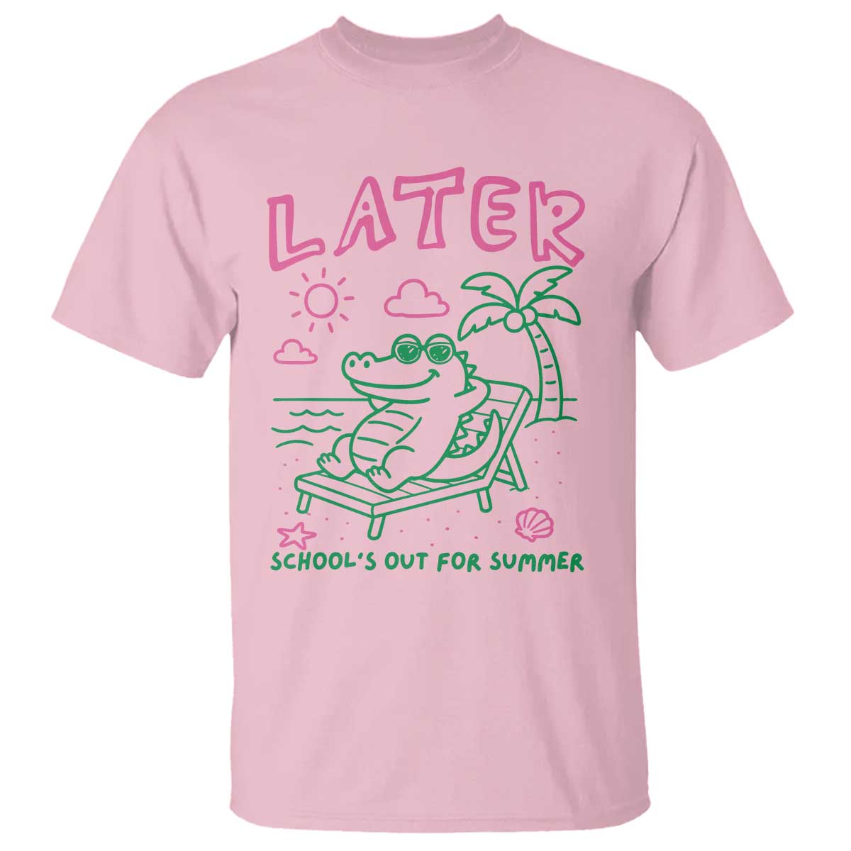 Later Gator School's Out for Summer T Shirt Funny Last Day of School