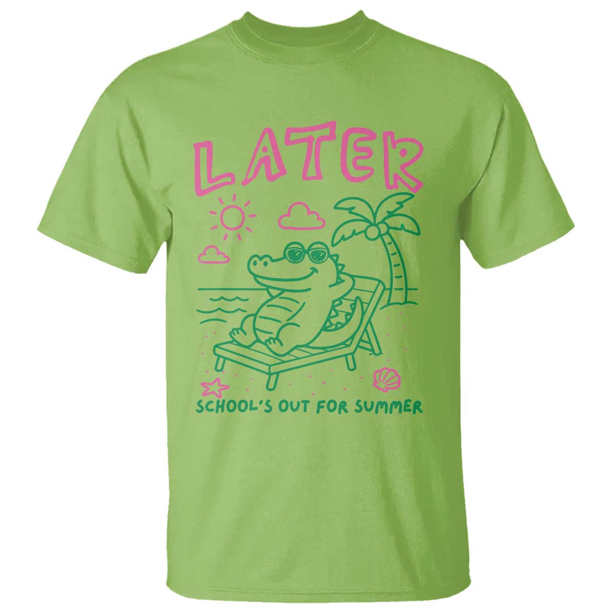 Later Gator School's Out for Summer T Shirt Funny Last Day of School